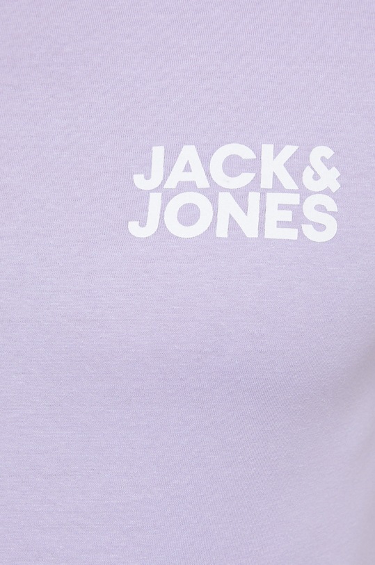 Bavlnené tričko Jack & Jones 12151955.Lavender fialová