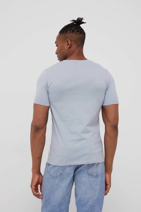 Одяг Бавовняна футболка Jack & Jones 12156101.DustyBlue блакитний
