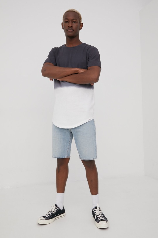 Only & Sons t-shirt bawełniany 22021433.Black granatowy AA00