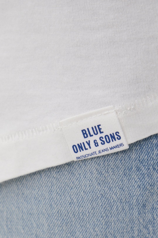 Only & Sons t-shirt bawełniany 22021433.Black granatowy