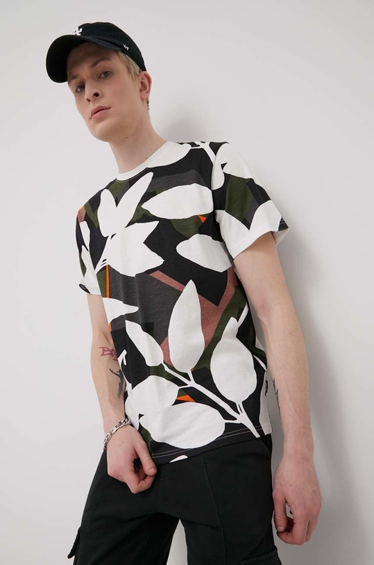 Only & Sons t-shirt bawełniany wzorzyste biały 22021752.StarWhite