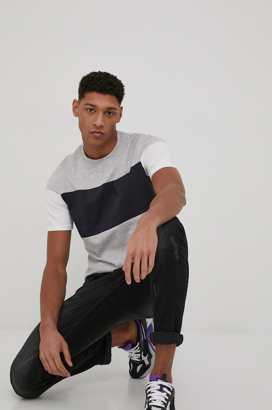 Tričko Only & Sons regular šedá 22021758.LightGreyM