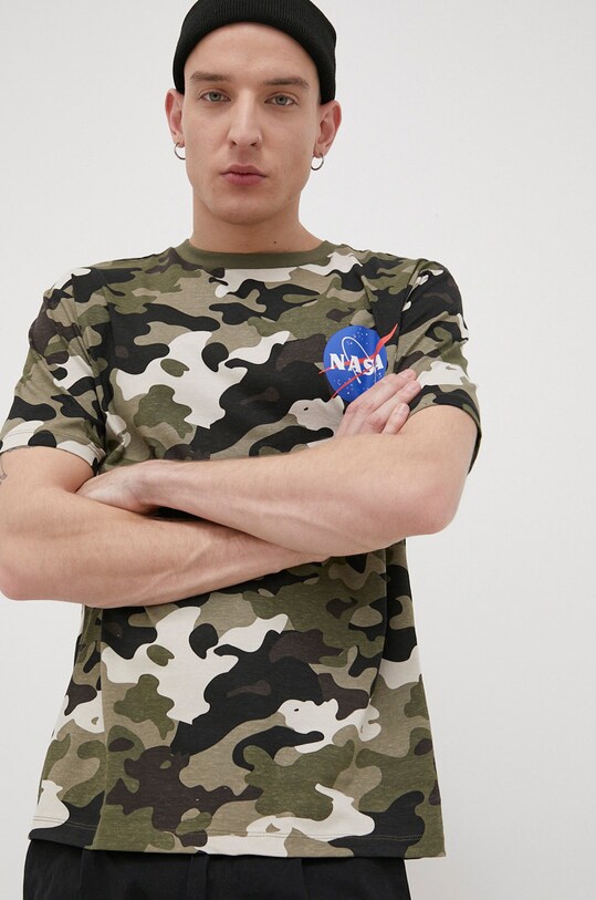 Only & Sons tricou din bumbac verde 22021861.OliveNight