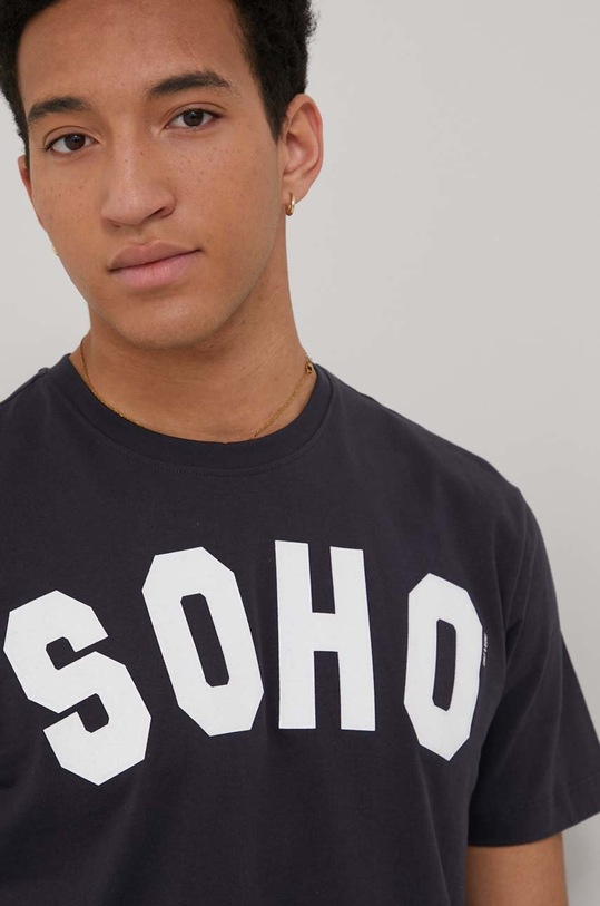 Only & Sons t-shirt bawełniany granatowy 22022576.DarkNavy