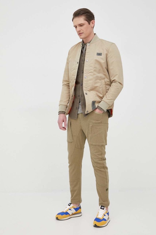 Selected Homme bombažna majica 16080129.WinterMoss zelena AA00