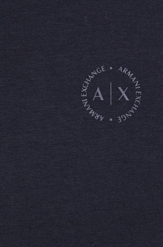 Armani Exchange t-shirt bawełniany 8NZT84.Z8M9Z.NOS 8NZT84.Z8M9Z.NOS granatowy