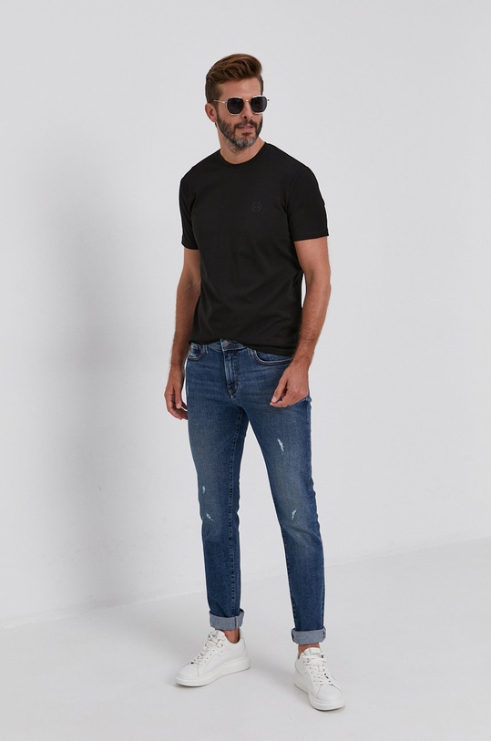 Armani Exchange t-shirt bawełniany 8NZT84.Z8M9Z.NOS 8NZT84.Z8M9Z.NOS czarny AA00