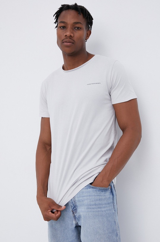 Young Poets Society T-shirt bawełniany 106619.NOS bawełna szary 106619.NOS