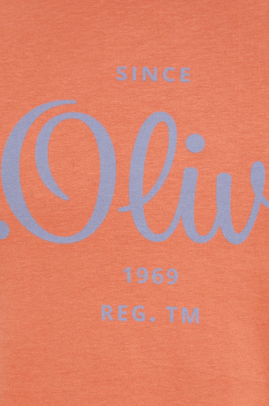 Bavlnené tričko s.Oliver 2057432.2371 oranžová
