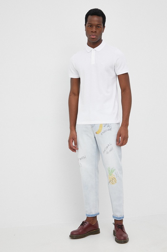 S.Oliver polo bawełniane bawełna biały 2024581.01A1