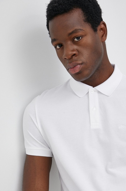 S.Oliver polo bawełniane biały 2024581.01A1
