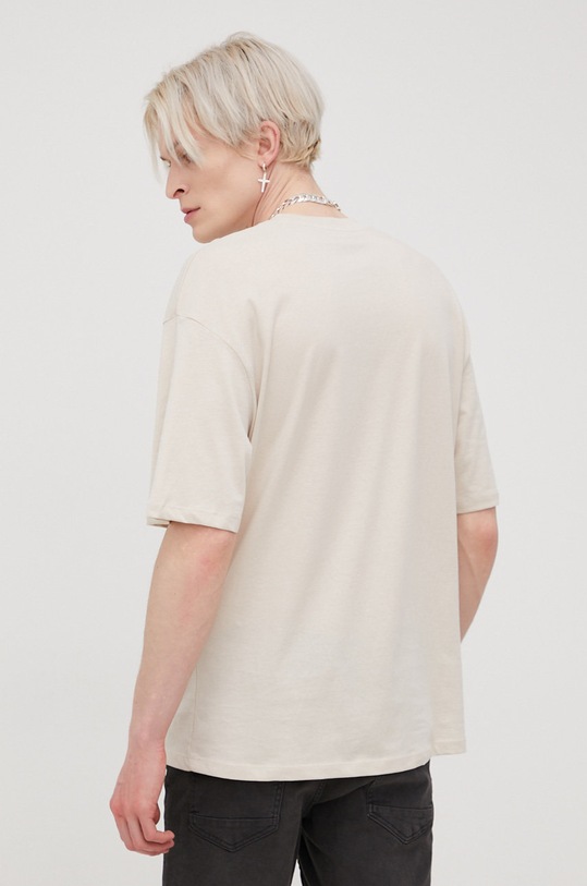 Odzież Jack & Jones t-shirt bawełniany 12185628.Moonbeam beżowy