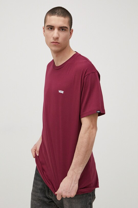 Vans t-shirt bawełniany bawełna fioletowy VN0A3CZEBRG1