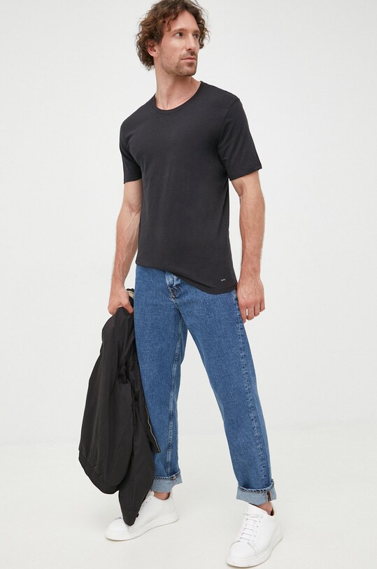 Бавовняна футболка MICHAEL Michael Kors BR2C001023 чорний AA00