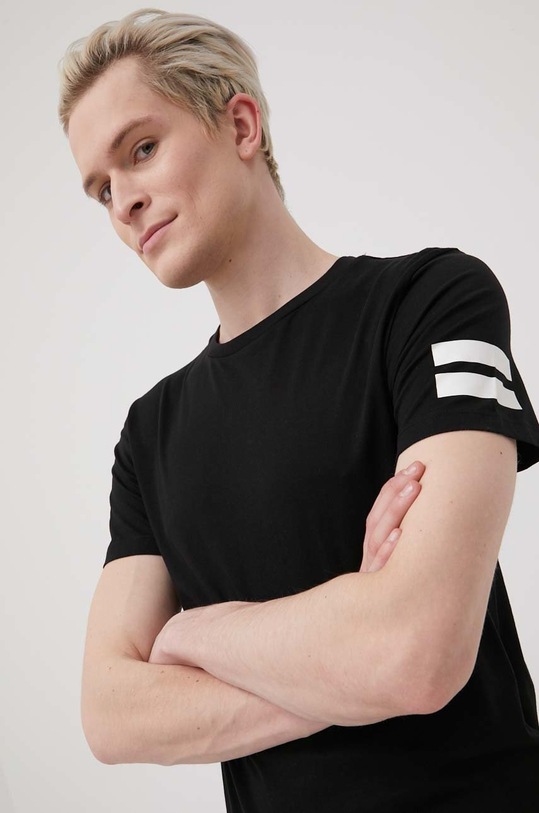 Oblečení Bavlněné tričko Jack & Jones 12116021.Black černá