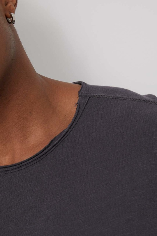 Jack & Jones t-shirt bawełniany 12182498.Asphalt szary