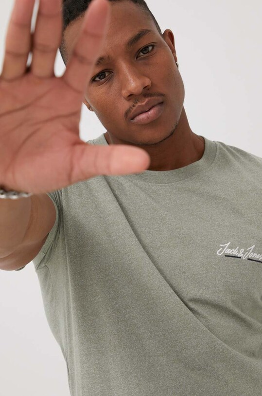 Jack & Jones t-shirt pozostałe zielony 12186758.OilGreen