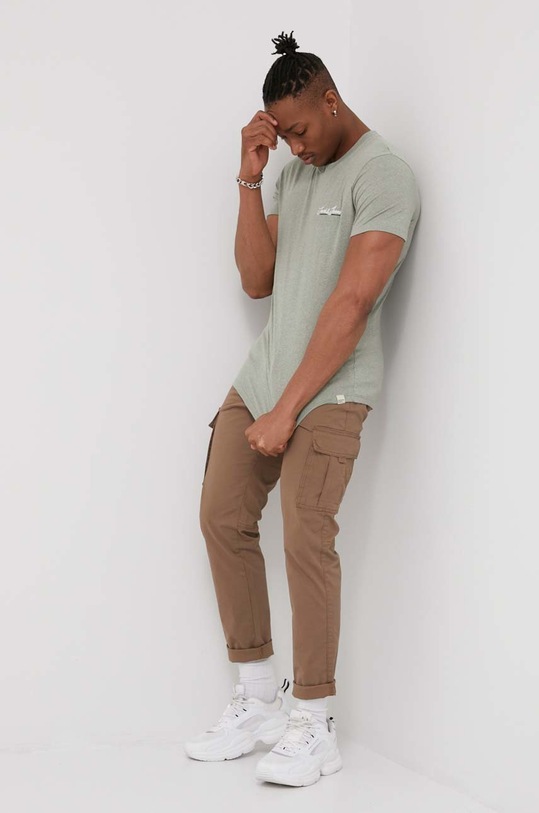 Jack & Jones t-shirt 12186758.OilGreen zielony AA00