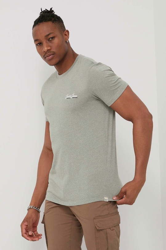 Jack & Jones t-shirt zielony 12186758.OilGreen