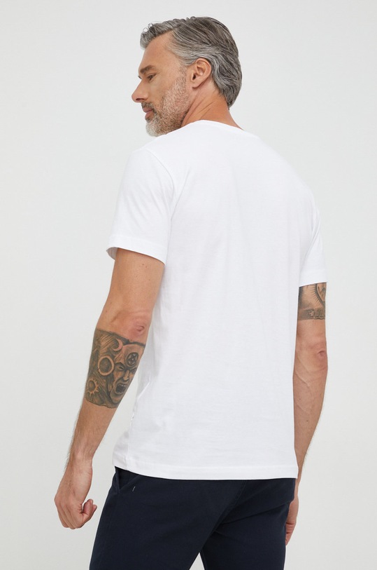 Oblečení Bavlněné tričko Selected Homme 16077365.BrightWhit bílá