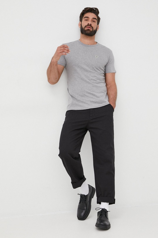 Bavlnené tričko Deus Ex Machina T.DMF201877 sivá AA00