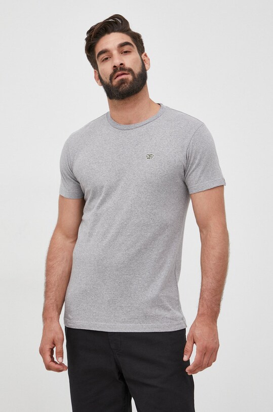 Deus Ex Machina tricou din bumbac gri T.DMF201877