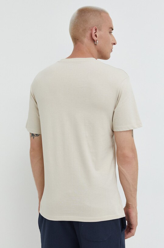 Oblečenie Bavlnené tričko Jack & Jones 12176780.Moonbeam béžová