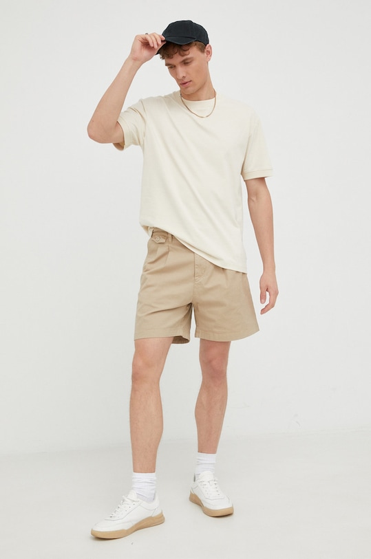 Marc O'Polo t-shirt bawełniany M26208351028 beżowy AA00