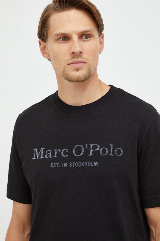 Хлопковая футболка Marc O'Polo чёрный B21201251052