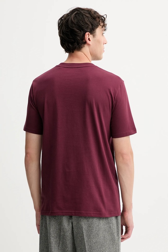 Odzież Marc O'Polo t-shirt bawełniany B21201251054 bordowy