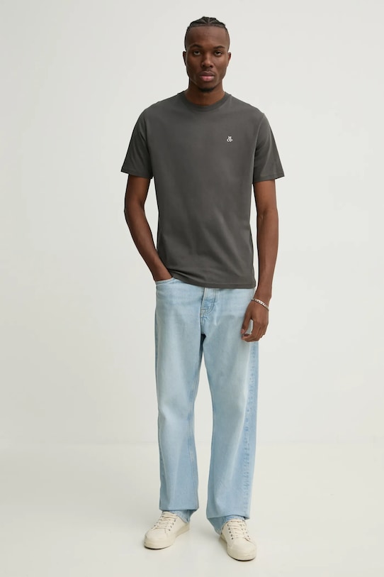 Бавовняна футболка Marc O'Polo B21201251054 сірий AA00