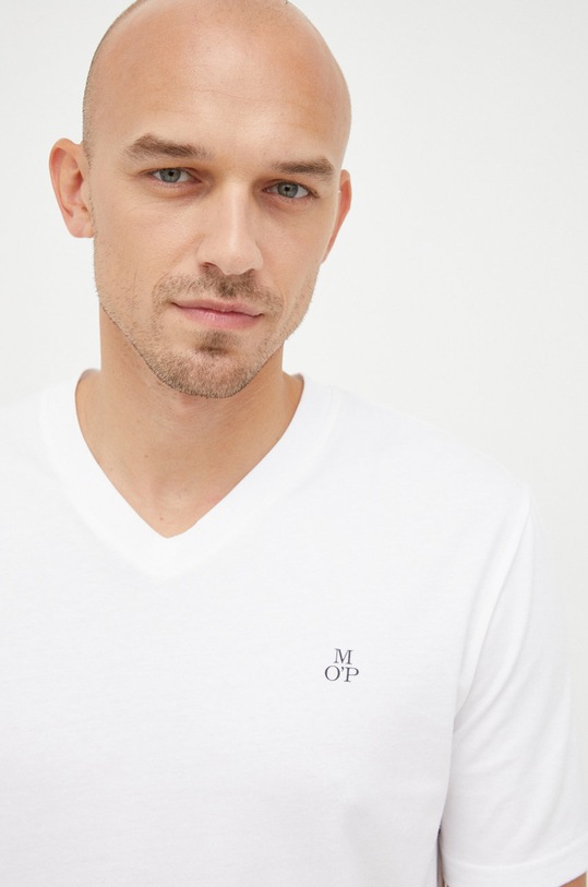 Marc O'Polo t-shirt bawełniany biały B21201251616