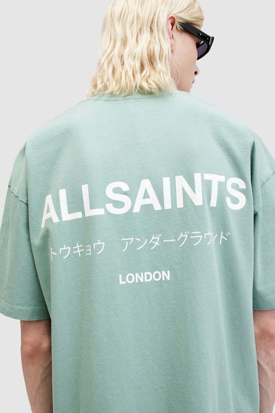 Odjeća Pamučna majica AllSaints UNDERGROUND SS CREW MG386W zelena
