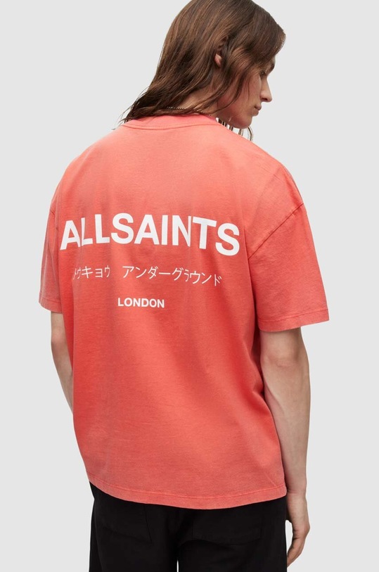 AllSaints tricou din bumbac rosu MG386W
