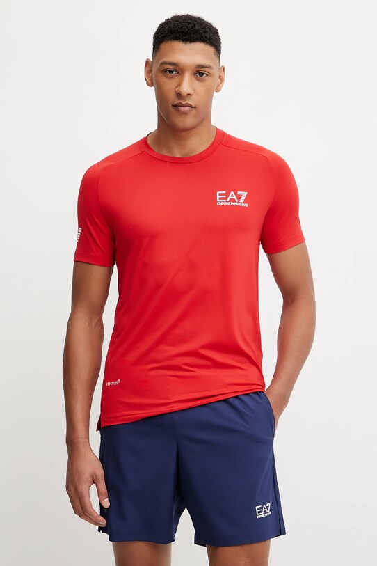 EA7 Emporio Armani tricou uni rosu 8NPT22.PJEMZ.NOS