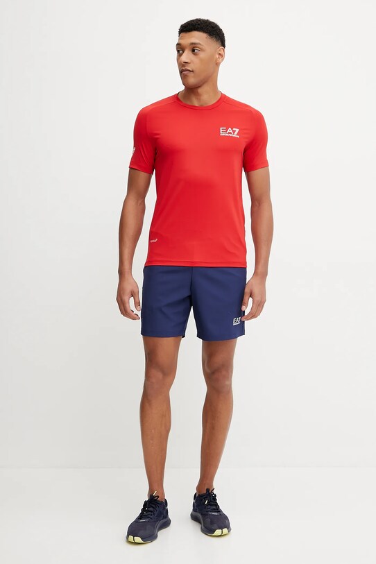EA7 Emporio Armani tricou 8NPT22.PJEMZ.NOS rosu SS25
