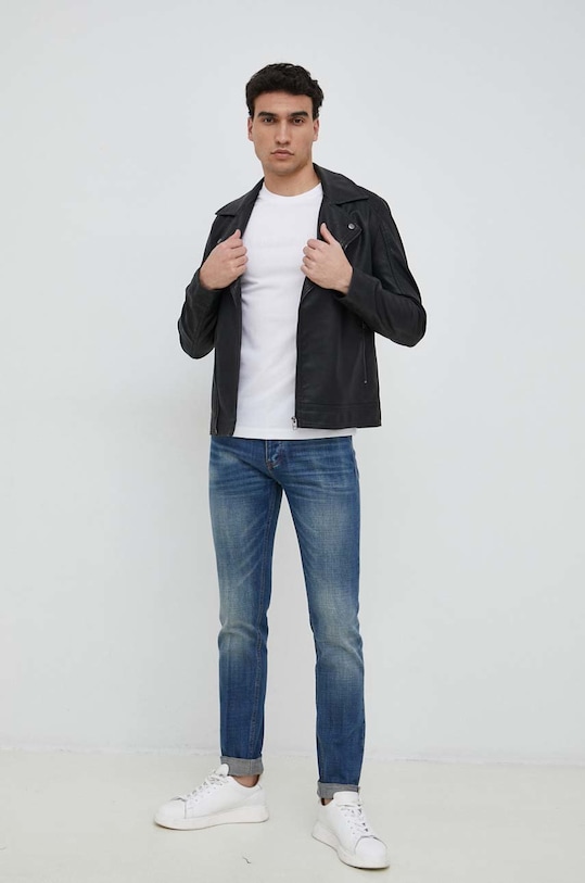 Emporio Armani t-shirt bawełniany 8N1TD2.1JGYZ.NOS biały AA00