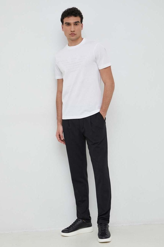 Bavlnené tričko Emporio Armani 8N1TD2.1JGYZ.NOS biela AA00
