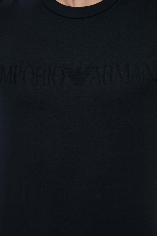 Бавовняна футболка Emporio Armani 8N1TD2.1JGYZ.NOS темно-синій