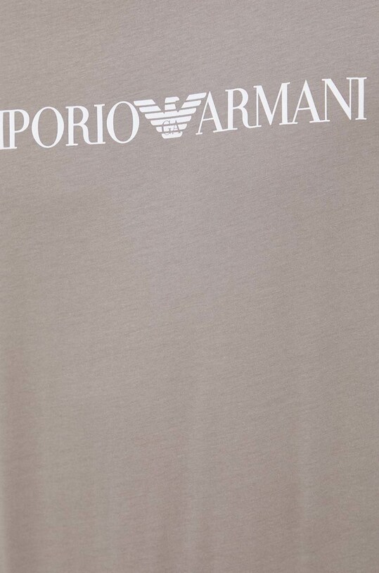 Хлопковая футболка Emporio Armani 8N1TN5.1JPZZ.NOS бежевый