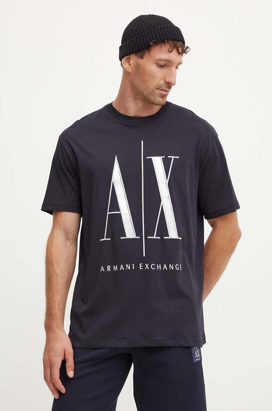 Armani Exchange t-shirt in cotone blu navy 8NZTPQ.ZJH4Z.NOS