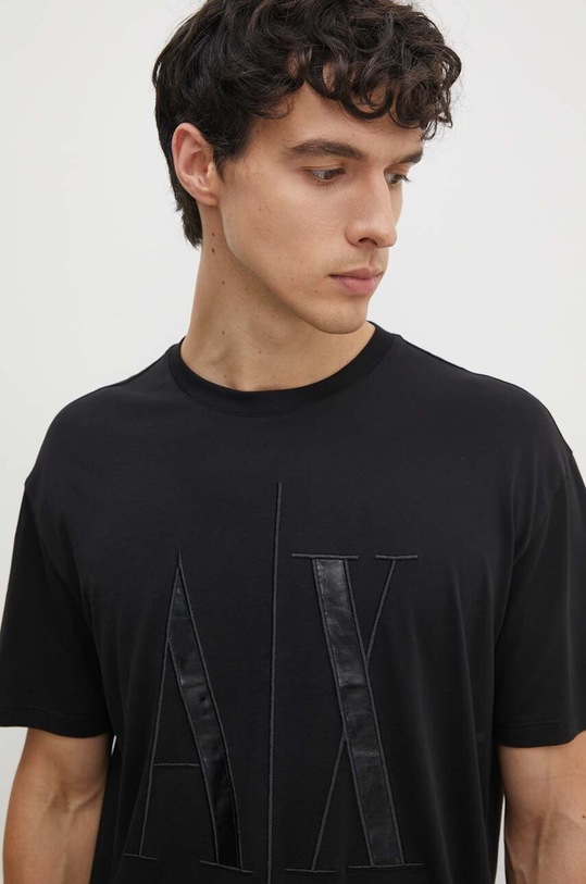 Bavlněné tričko Armani Exchange černá 8NZTPQ.ZJH4Z.NOS