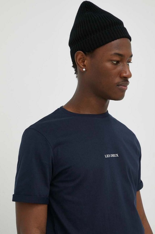 Les Deux tricou din bumbac bleumarin LDM101118