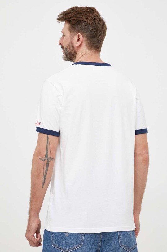 Îmbrăcăminte MC2 Saint Barth tricou din bumbac DENA002 alb