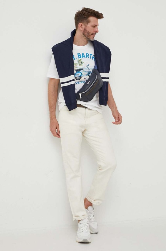 MC2 Saint Barth t-shirt bawełniany TSHM001. biały AA00