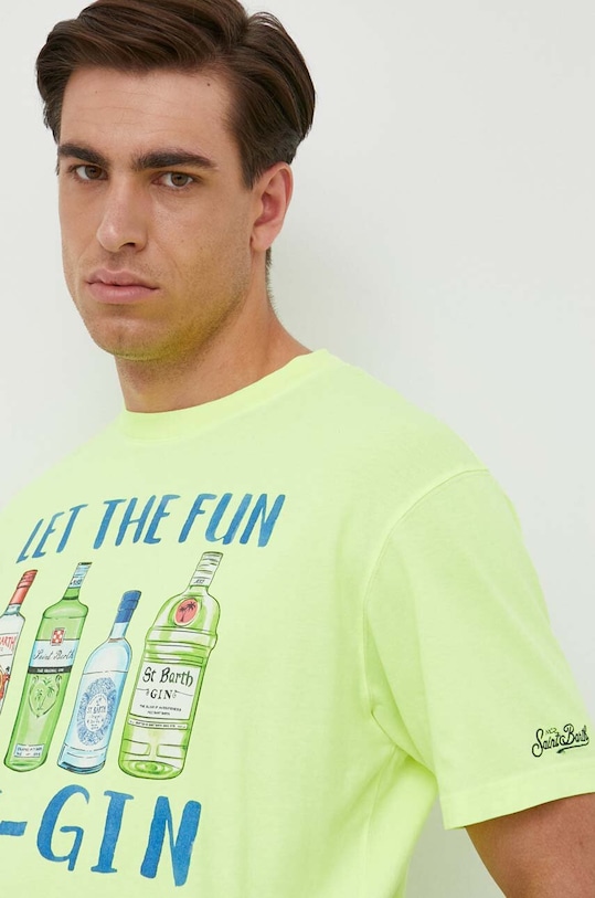 MC2 Saint Barth t-shirt bawełniany żółty TSHM001.