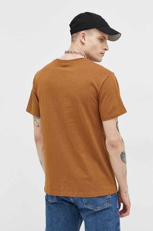 Oblečení Bavlněné tričko Solid 21107372.180933 hnědá