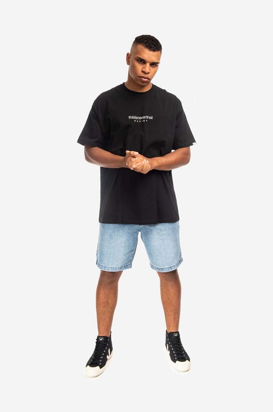 thisisneverthat cotton T-shirt L-Logo Tee TN221TTSST05 black AA00