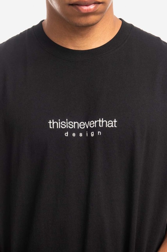 thisisneverthat cotton T-shirt L-Logo Tee black TN221TTSST05