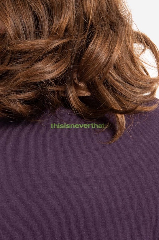 thisisneverthat cotton T-shirt T-Logo Tee violet TN220TTSST01